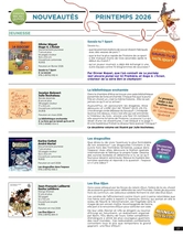 Feuillet nouveautés - printemps 2026