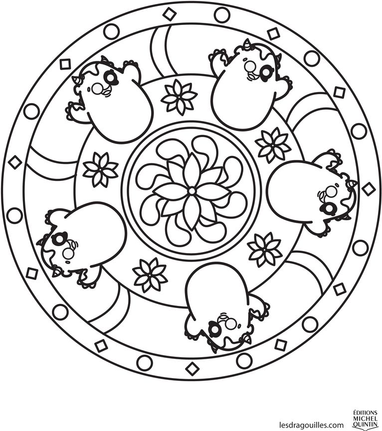 Les dragouilles - Mandala de l'artiste