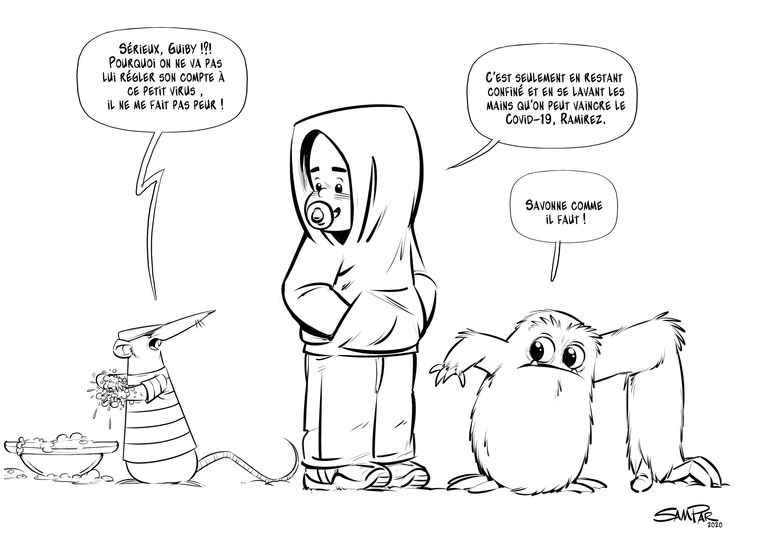 Guiby, le superbébé - Guiby vs Coronavirus