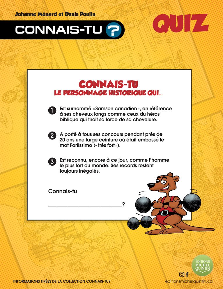 Connais-tu? - Vrai ou faux ?