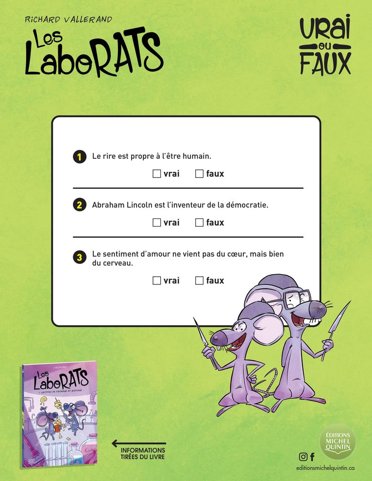 Les Laborats - Vrai ou faux ?
