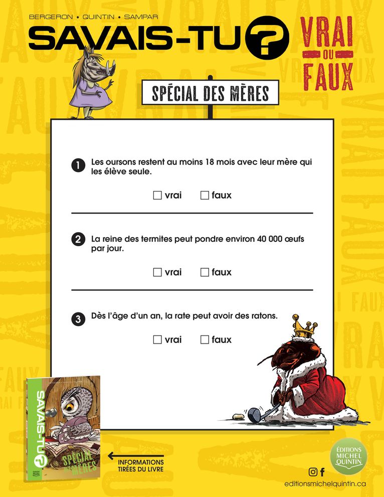 Savais-tu? - Compilation - Vrai ou faux ?